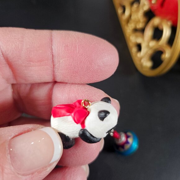 2001 Hallmark Keepsake Ornament Santa Sleigh Set Of 2 Ornaments NIB - Picture 7 of 16